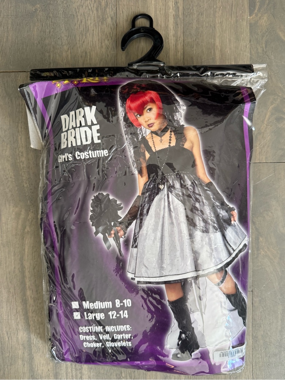 Dark Bride Girls' Costume - Black & White